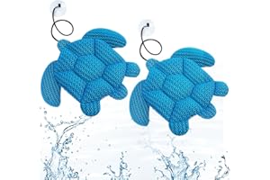 RGJ Hot Tub Scum Absorber Turtle, 2PCS Reusable Hot Tub Oil Absorbing Floating Sponges for Spa/Pool, Hot Tub Scum Sponge Accessories to Soak Up Oils & Keep Water Clean