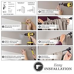 Kenney Kendall Knob Window Curtain Rod, Adjustable