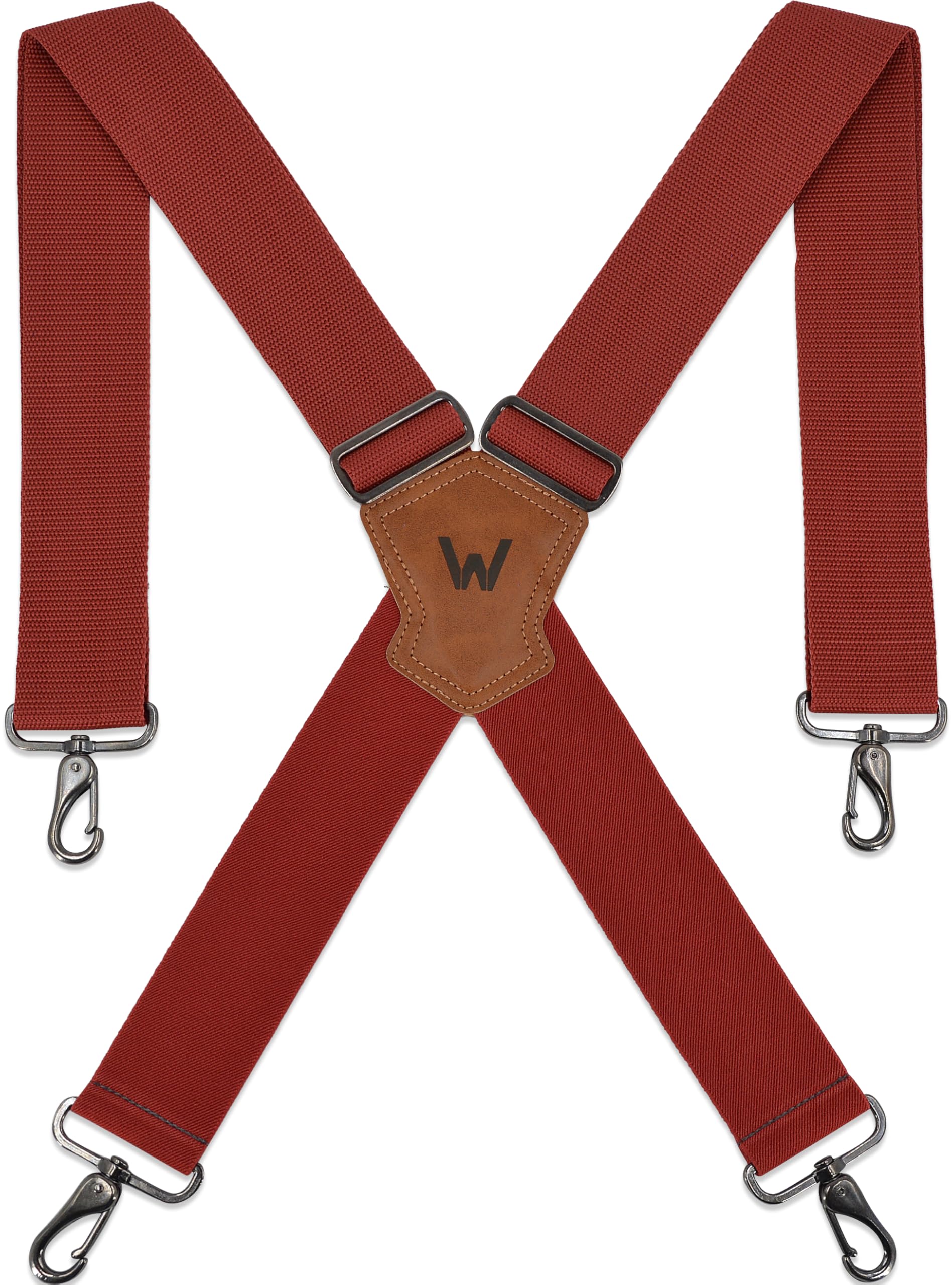 WELKINLAND 2Inch-Wide Heavy Duty Work Suspenders for Men