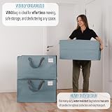 Venо 6 Pack Heavy-Duty Oversize Storage Bags with Zips Light Blue 102L view 6