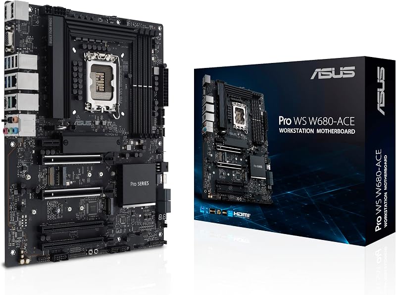 ASUS PRO WS W680-ACE Workstation Intel W680 LGA1700 ATX DDR5 PCIe5 SlimSAS M.2