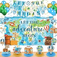 Bon Voyage Party Decorations 52 PCS Travel Themed Party Decorations Set Let The Adventure Begin Banner Center Farewell Party Decorations Bon Voyage Party Decorations 52 PCS Travel Themed Party Decorations Set Let The Adventure Begin Banner Center Farewell Party Decorations