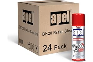 Mitreapel Brake Cleaner (24 x 15.1 fl oz) Non-Chlorinated Brake Parts Cleaner for Disc, Pads, Calipers, Springs, Rotors and Clutch (Pack of 24)