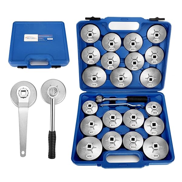 BETOOLL 23PCS OIL FILTER WRENCH SET, OIL FILTER...