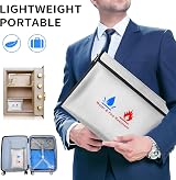 ABSOK Fireproof Document Bag Set 15x11 and 9x7 Inches Fire Resistant Safe view 5