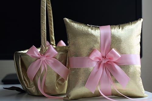 flower girl basket and ring pillow
