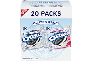 OREO Gluten Free Original & Double Stuf Chocolate Sandwich Cookies Variety Pack, Gluten Free Cookies, 20 Snack Packs (2 Cookies Per Pack)
