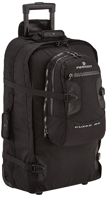 title=Ferrino Valigia Cuzco Zaino Valigia Viaggio, Nero, 80 l