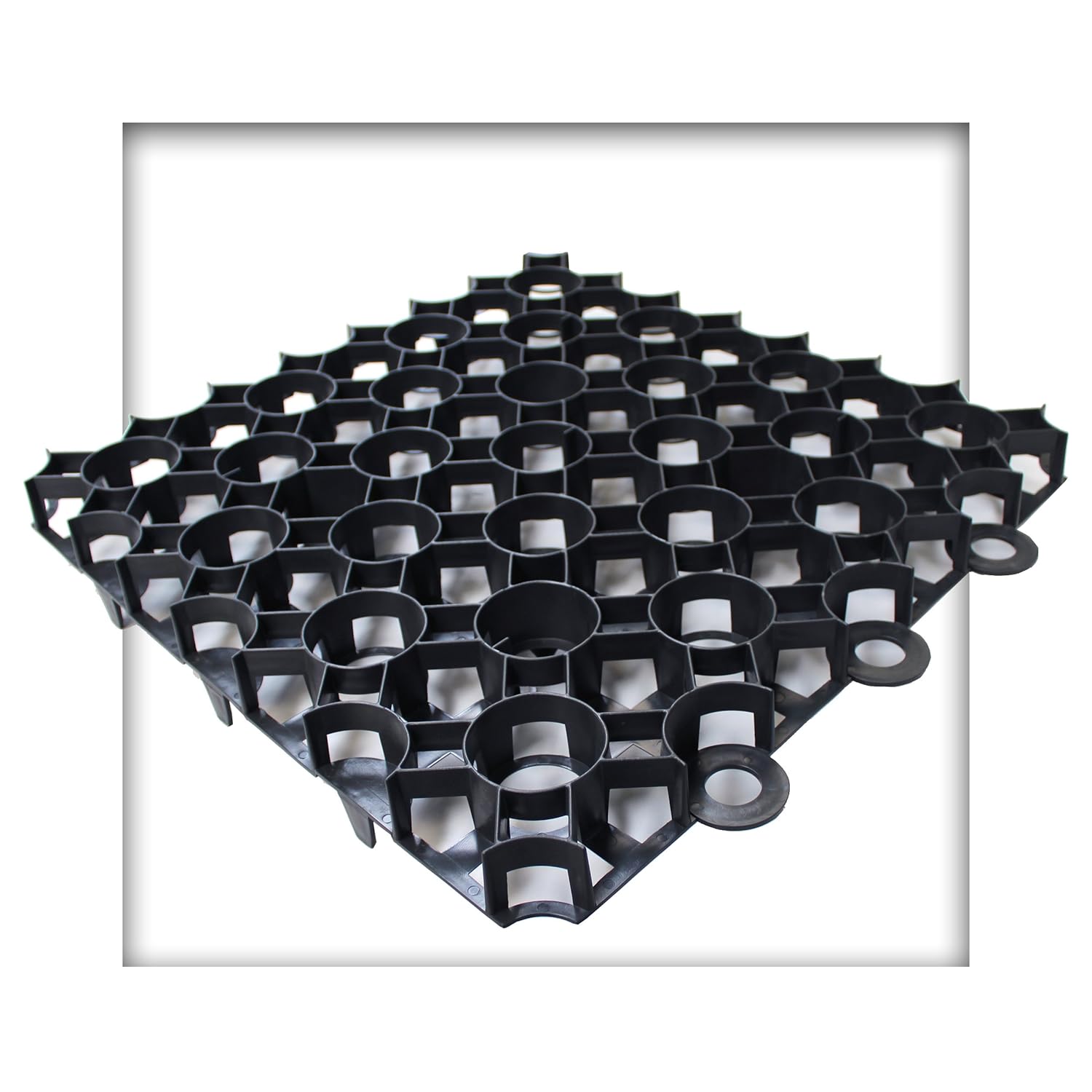 Kiesk ouml nig Rasengitter 50x50x4 Cm Schwarz Rasengitterplatten