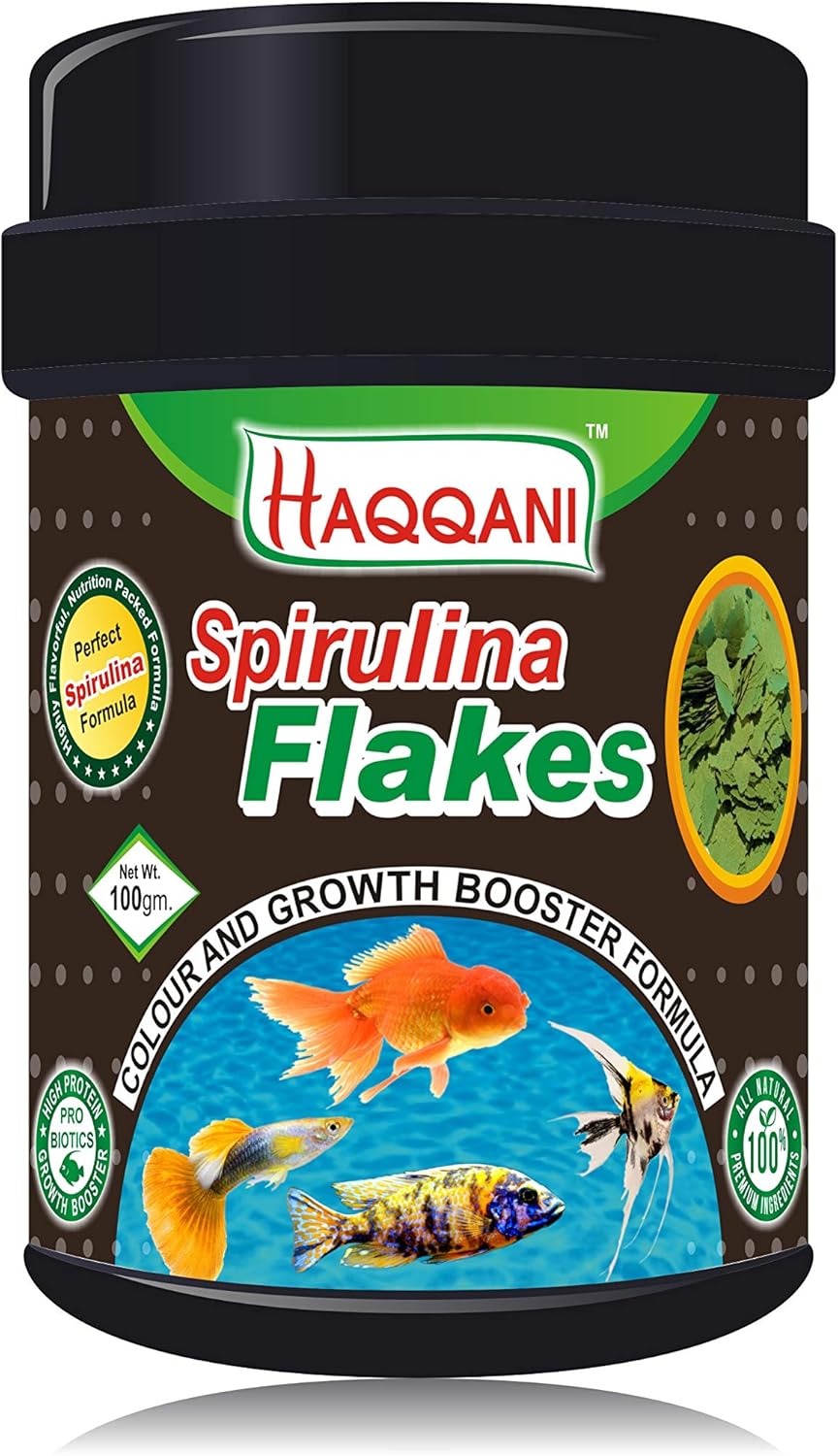 Buy Haqqani Spirulina Flakes Fish Food Spirulina Flakes Fish Food