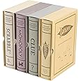 WS Game Company Scrabble, Monopoly, Clue, and Yahtzee Vintage Board Game Bookshelf Collection