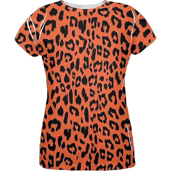 Cheetah Pattern All Over Juniors T-Shirt - X-Large