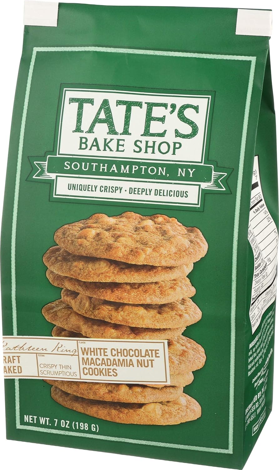 Tate S Bake Shop White Chocolate Macadamia Nut Cookies 7 Oz Amazon Com Grocery Gourmet Food
