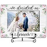 Engagement Picture Frame, Wedding Gifts Photo Frames With Stand, Wedding Anniversary Marriage Gifts For Couple, Picture Frame Tabletop Decor - Fits 4x6 Inches Photo（e01）