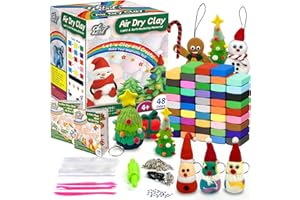 Chico Land Clay Kit - 48 Colors Air Dry Clay, Gift for Boys & Girls Age 4+ Year Old, DIY Model Modeling kit for Kids, with Sculpting Tools, Decoration Accessories, Kids Art Crafts