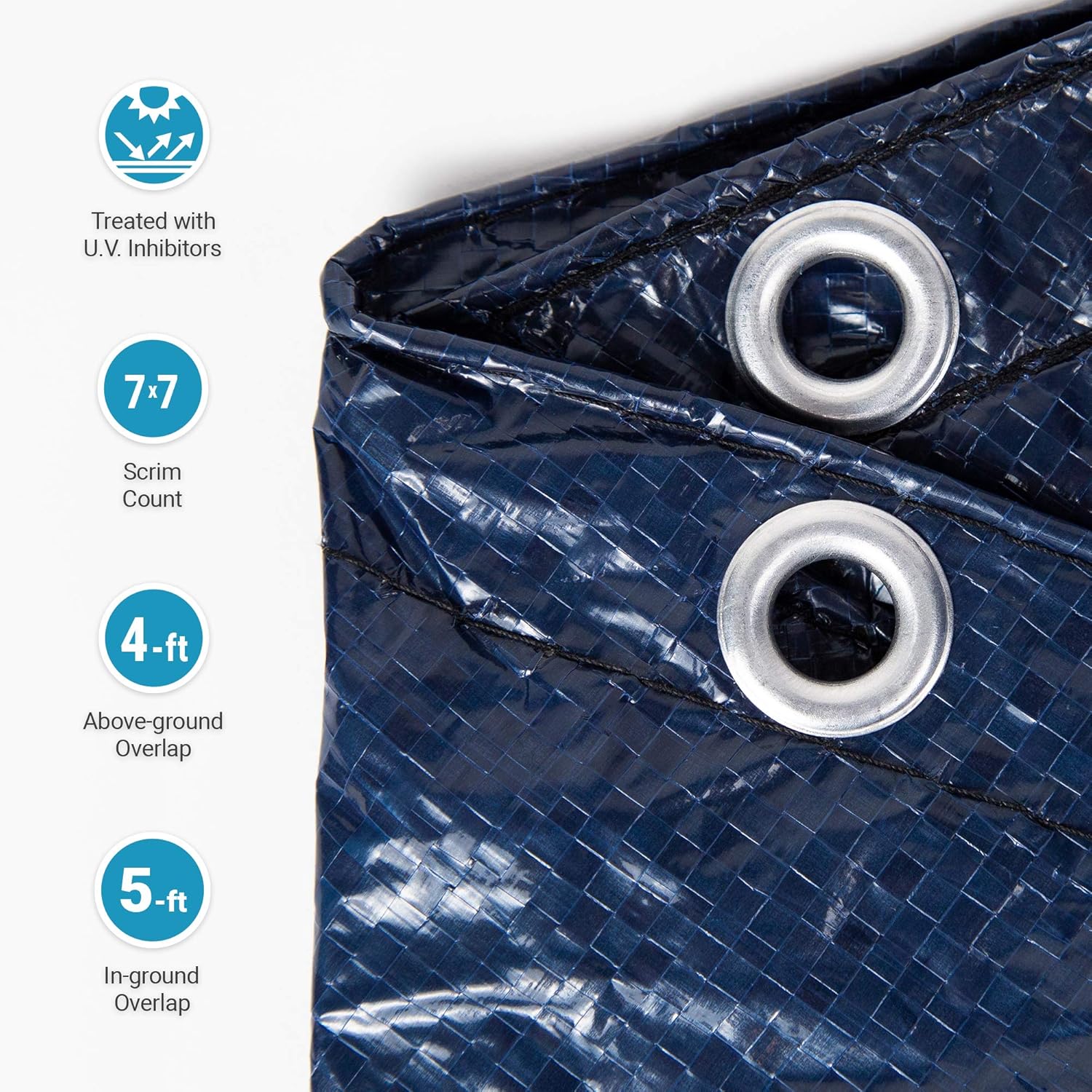 Blue Wave Bronze 8-Year 24-ft Round Above Ground Pool Winter Cover : Swimming Pool Covers : Garden & Outdoor