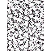 Jay Franco Plush Throw Blanket – 46" x 60" Inch Soft & Cozy Fleece Throw for Bedroom & Couch Décor, Official Licensed Product, White - Hello Kitty
