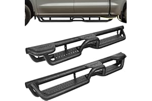 Wheel to Wheel 95" Running Boards Compatible with 2019-2026 Chevy Silverado/GMC Sierra 1500 Crew Cab, 20-26 Silverado/Sierra 2500HD 3500HD Crew Cab. BINARY STAR Side Steps, Silverado Nerf Bars.
