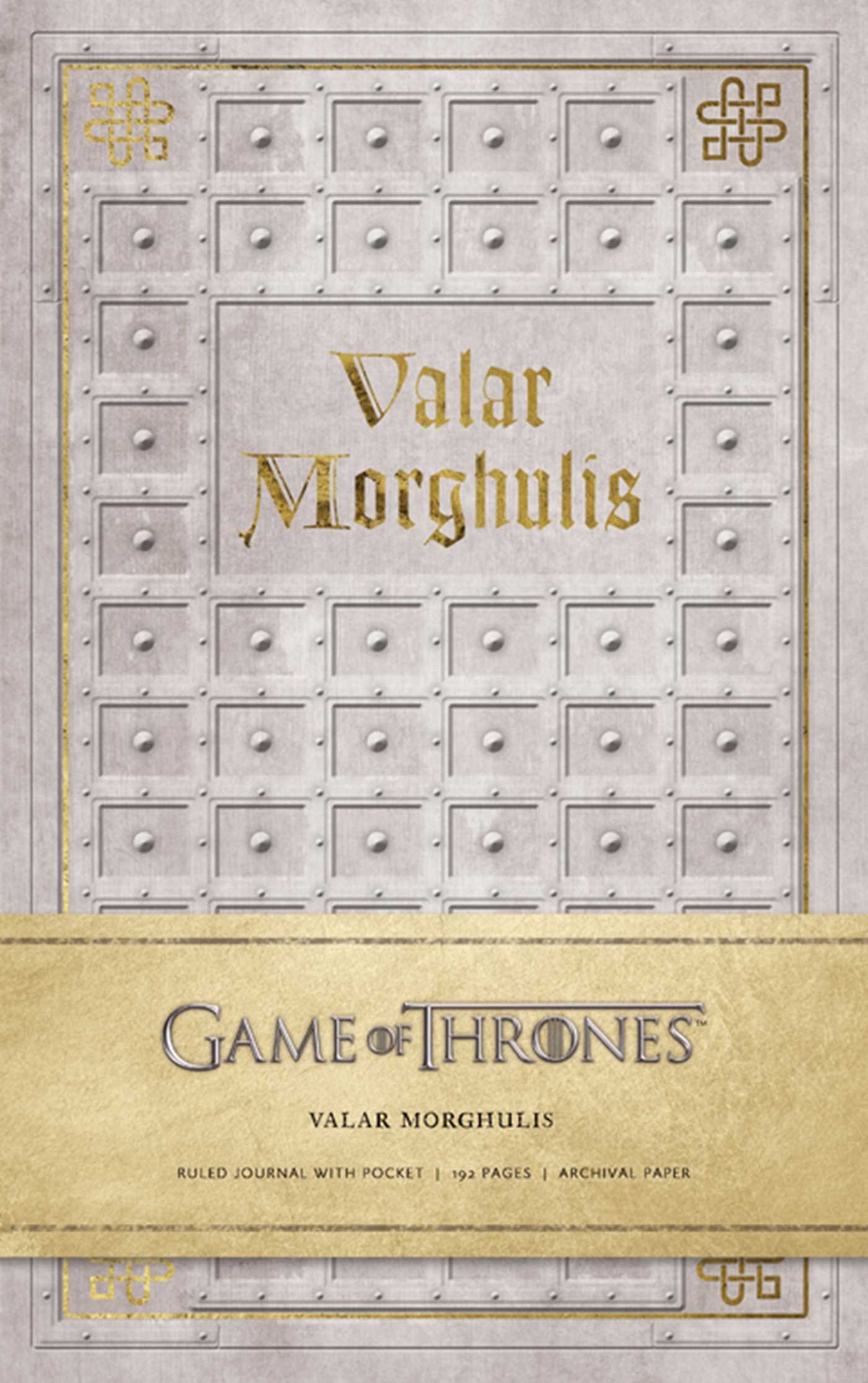 Insights Game of Thrones: Valar Morghulis Hardcover Ruled Journal