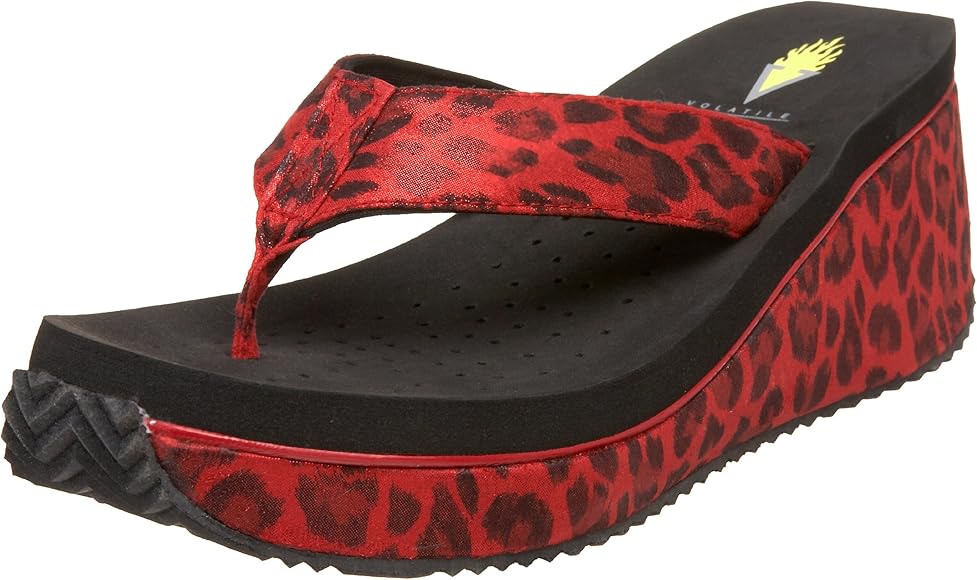 volatile leopard sandals