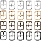 Framendino, 20 Pack Metal Single Prong Pin Shoes Buckles Roller Buckle Hardware Pin Buckle for Shoes Bag Leather Belt