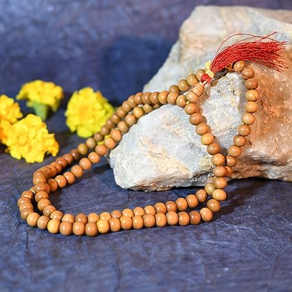Collectible India Wood Tulsi Mala (17 inch, Brown)