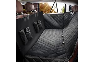 Dog Car Seat Cover,100% Waterproof Scratch Proof Nonslip Seat Cover,600D Heavy Duty Scratch Durable Soft with Side Cover Dog 