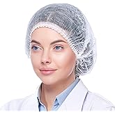 TaShow 120 Pcs Disposable Bouffant Caps, 21 Inches Hair Nets for Women and Men, Polypropylene Non-Woven Hair Nets