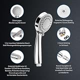 Kuyang High Pressure Shower Head 3 Spray Modes 1.5m Hose Water Saving Turbo view 3