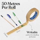 Koju Kraft Paper Packing Tape 24mm x 50m 6 Pack Eco Friendly Recyclable view 4