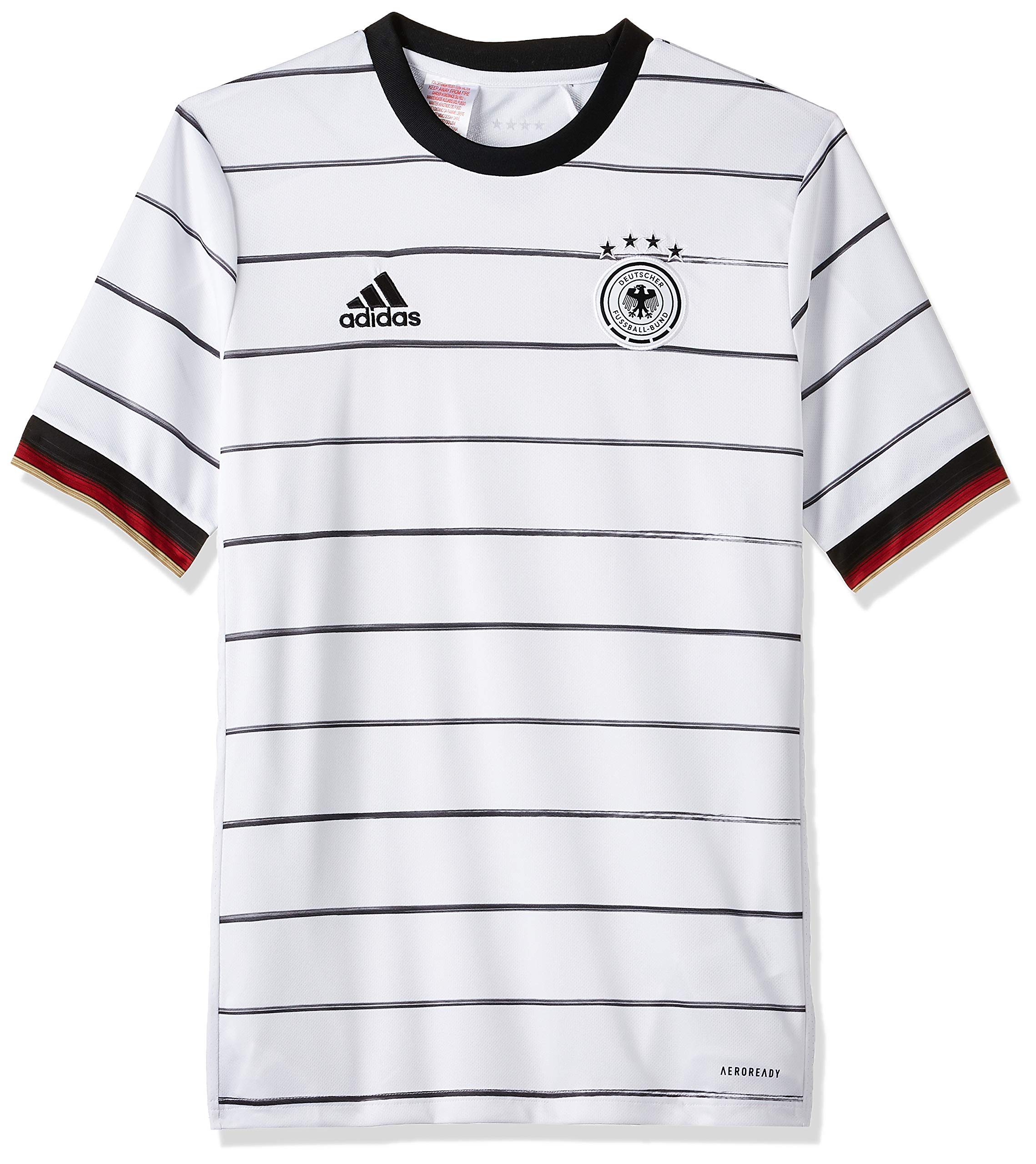 adidas Germany 2020/21 Kids Home Football Jersey Shirt White/Black