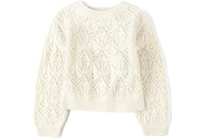 The Children's Place Girls Long Sleeve Crew Neck Pullover Sweater