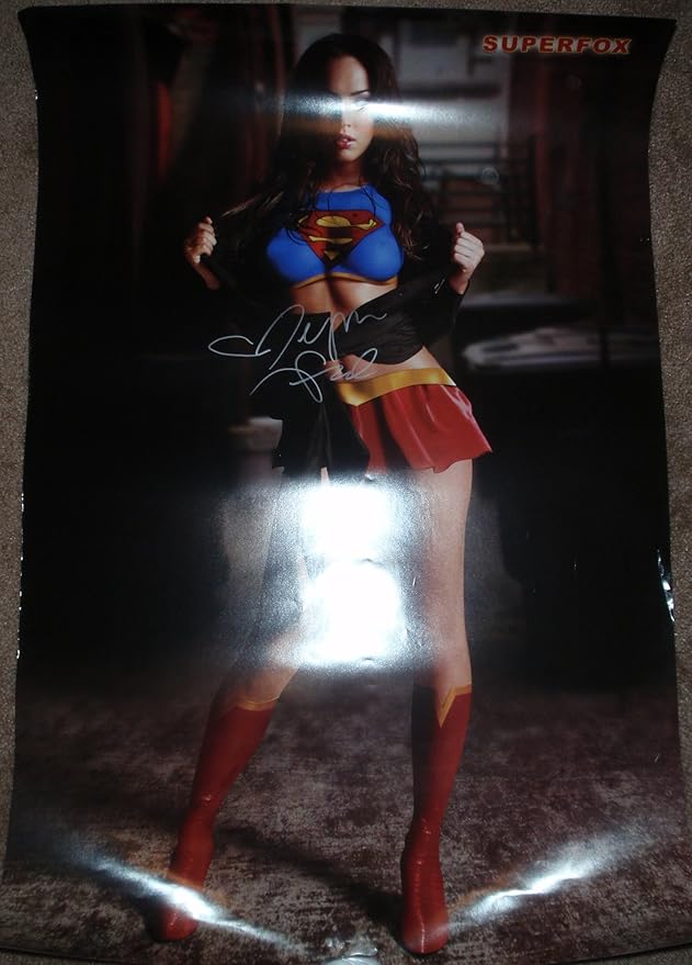 Megan Fox Signed Super Girl Poster RARE 01