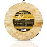 Round Wood Cutting Board - Multipurpose Cutting Board for Chopping Meat, Vegetables, Fruits - Charcuterie Tray and Cheese Boa