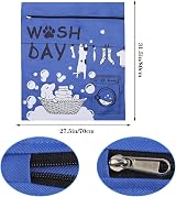 olyee Pet Laundry Bag 70x80cm for Washing Machine Hair-Free Knit Blue view 2