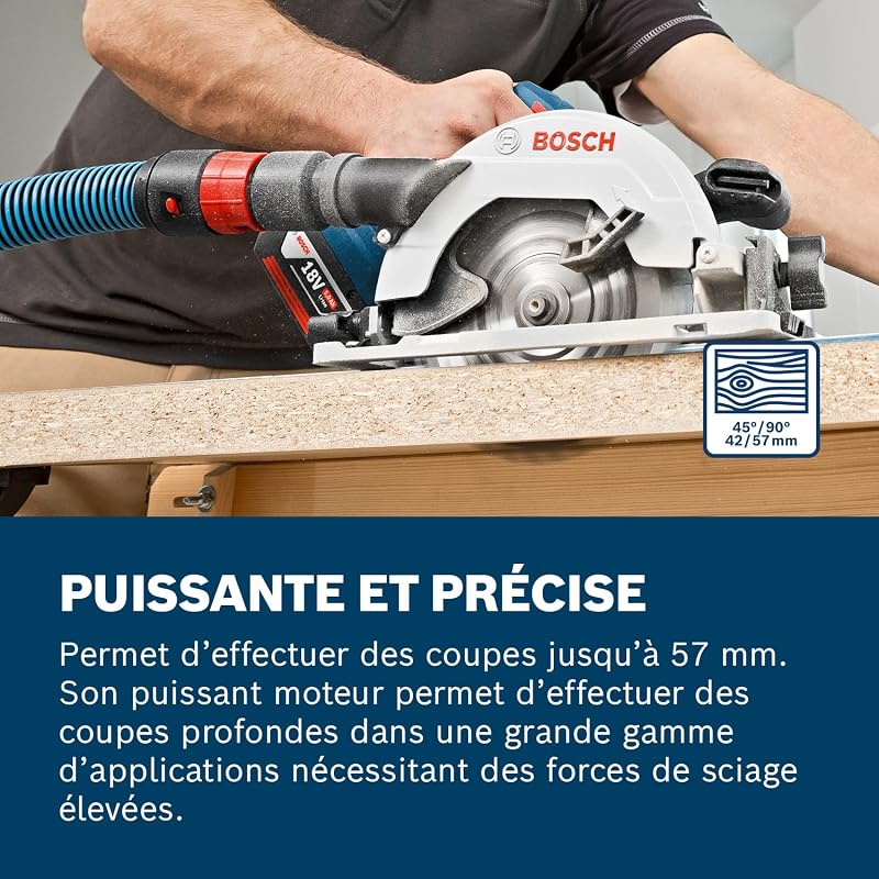 Bosch PRO Scie circulaire sans fil GKS 18V-57 G