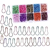 300 Pieces Safety Bulb Pins,10 Colors Calabash Crochet Stitch Markers, Metal Safety Pins for Knitting and DIY Project with St