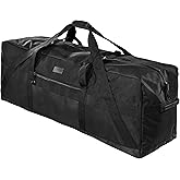 Fitdom 123L 42" Heavy Duty Extra Large Duffle with Upgrade Zipper, Durable & Water Resistant. Perfect as Camping Bag Travel Storage Tent Storage Sports Equipment Bag For Coaches & More