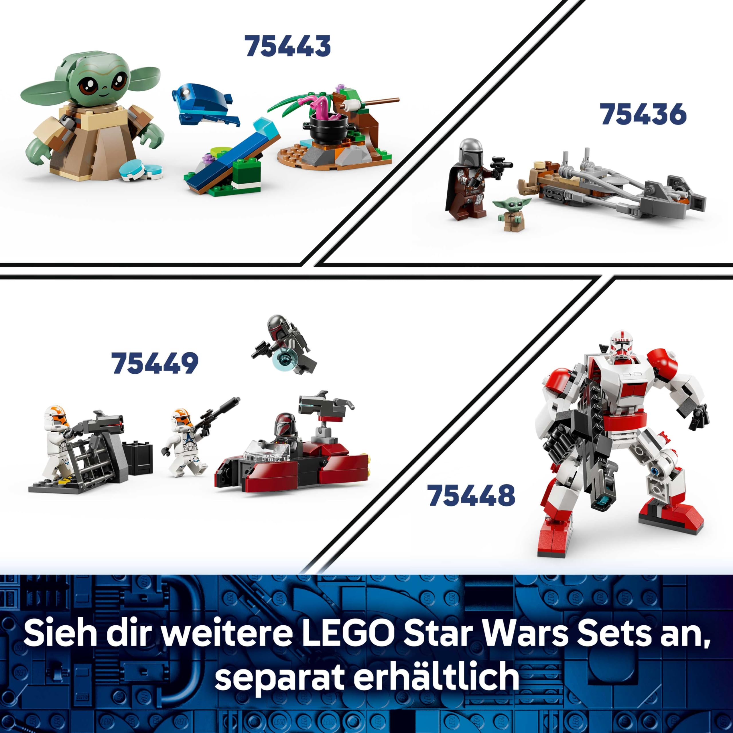 LEGO Star Wars 75437 Cobb Vanths Speeder - inkl. Cobb Vanth & Cad Bane Minifiguren sowie Blaster & Jetpack - Geschenk für Jungen ab 7 Jahren und Fans von The Mandalorian 7