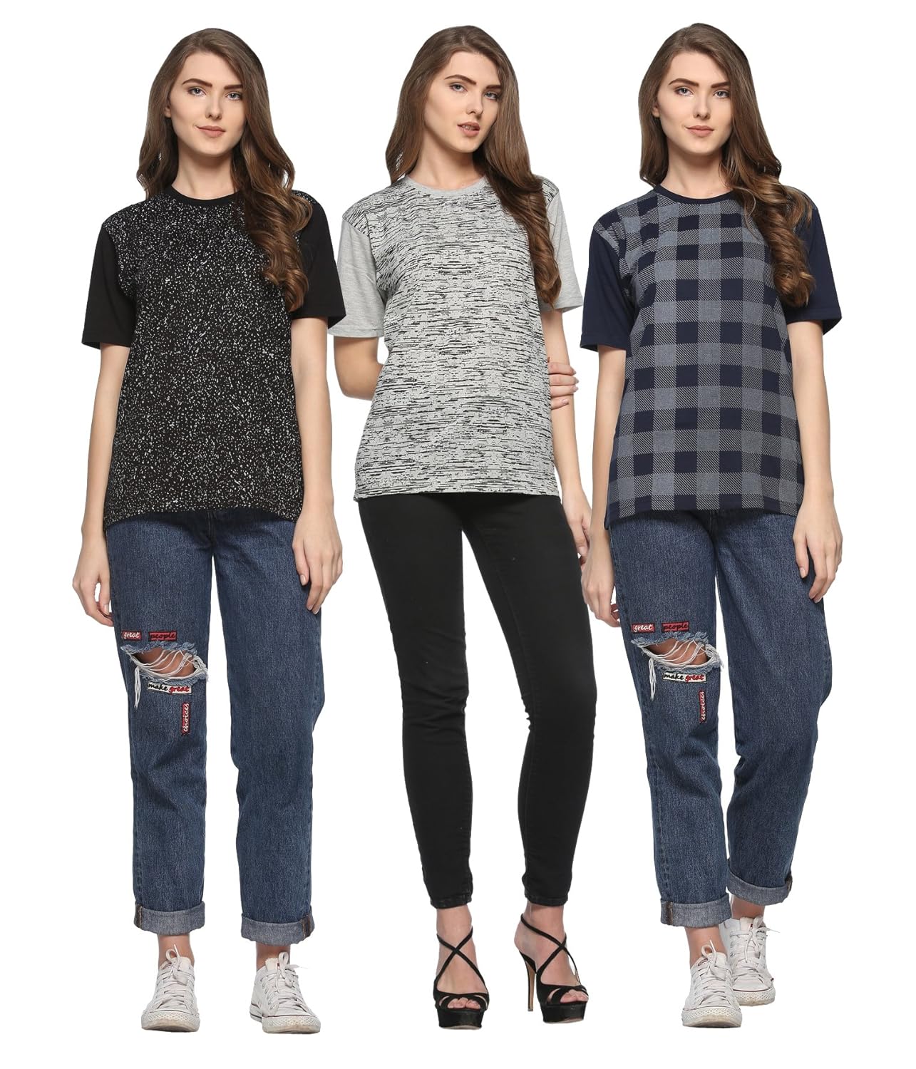 shaun women's t-shirts (pack of 3)