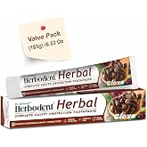 Herbodent&reg; Herbal Clove Toothpaste - 6.53oz/185g Pack of 1 | Natural Herbs | Daily use Toothpaste, Cavity protection, Contains natural herbs - Clove, Babool, Bakul and more