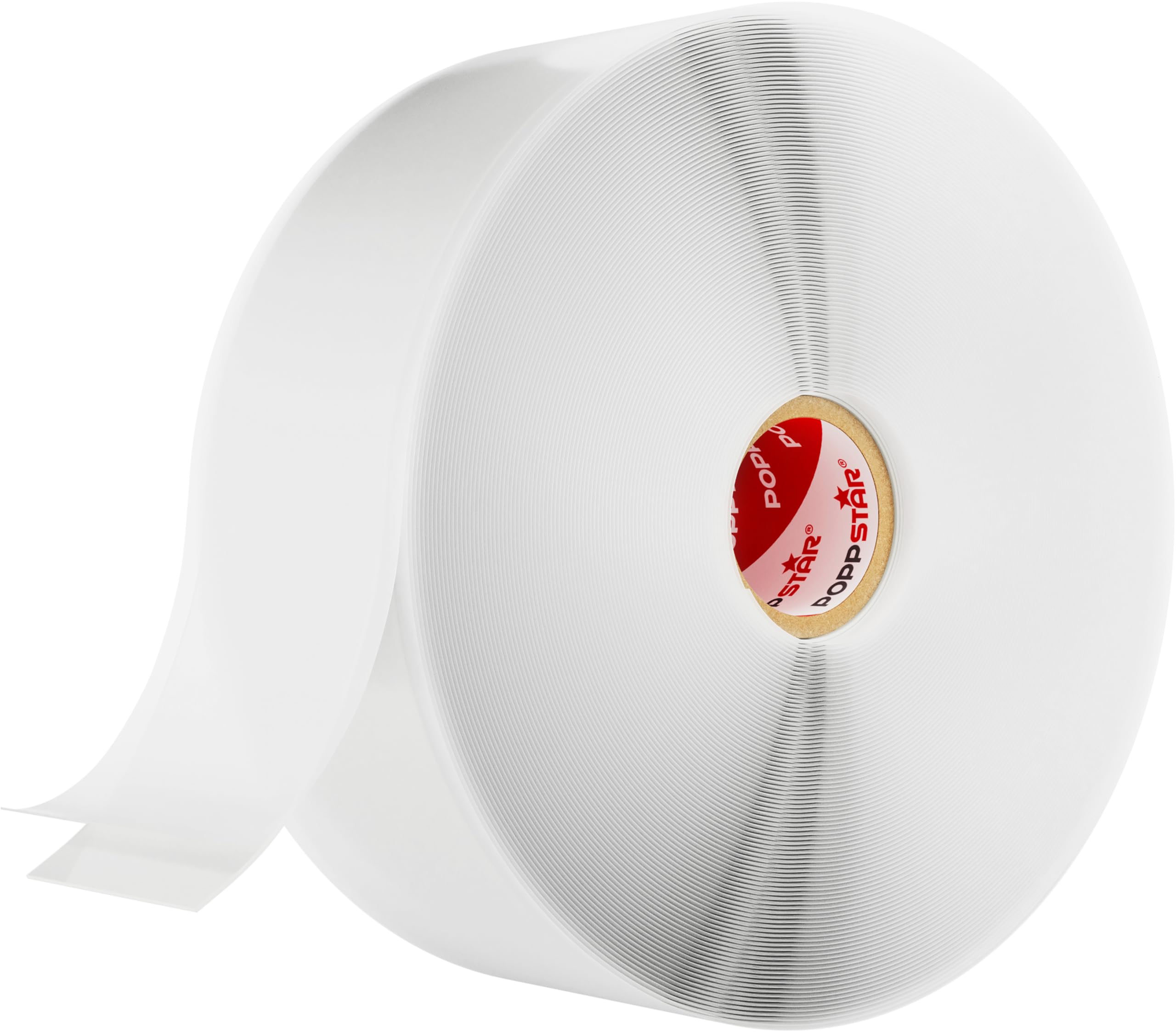 POPPSTAR Self-Fusing Silicone Band, Silicone Tape, 11m x 38mm, Sealing & Insulating Strip (water-tight, air-tight), white, 1 Roll