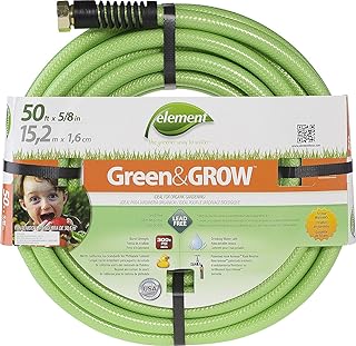 Element ELGG58050 Green And Grow bleifreier, trinkwassersicherer 5/8 Zoll, 15 Meter langer Wasserschlauch