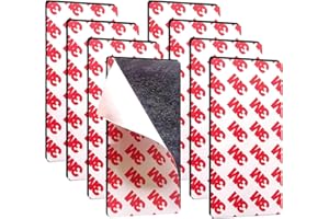 Thaibear Magnetic Strips, Flexible Magnet Strips with Adhesive Backing (8 Pack, 4" x 2") Strong Adhesive Magnetic Tape for DIY, Crafts, Fridge - Sticky Magnet Tape Strip for Wall