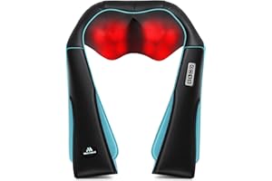 MagicMakers Electric Shiatsu Neck Massager with Heat - Pain Relief for Back, Shoulders & Feet - Gift for Men, Women, Mom & Dad - From Daughter or Son - Ideal for Christmas, Mother's Day & Father's Day
