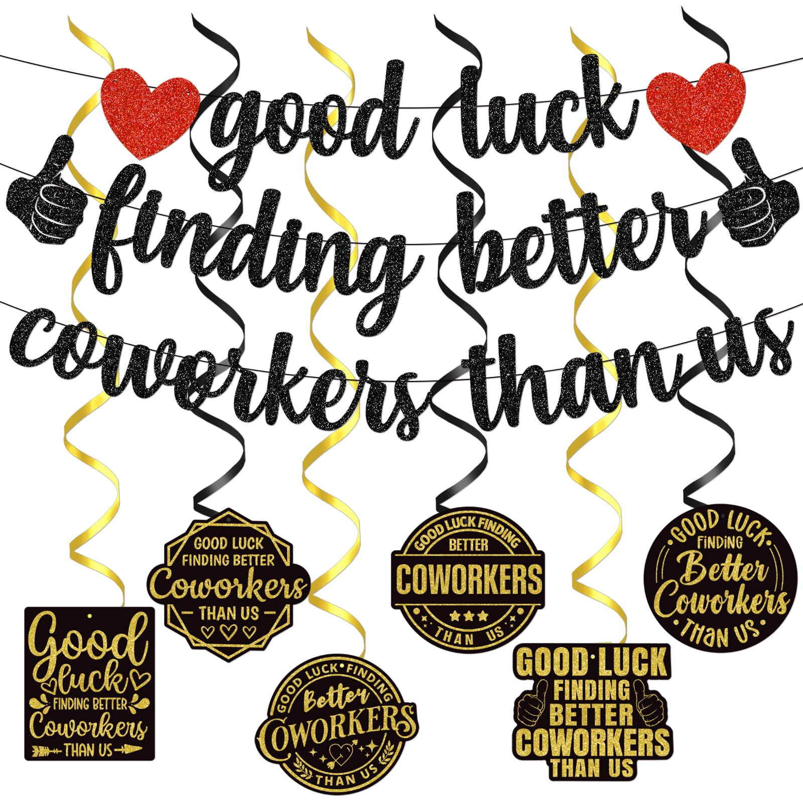 Photo 1 of Good Luck Finding Better Coworkers Than Us Banner Going Away Party Decorations We Will Miss You Decorations Farewell Decorations Party Goodbye Party Decorations