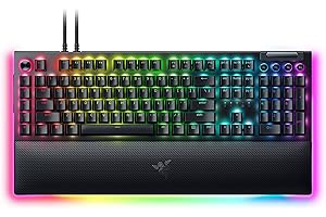 Razer BlackWidow V4 Pro Wired Mechanical Gaming Keyboard: Orange Switches Tactile & Quiet - Doubleshot ABS Keycaps - Command Dial - Chroma RGB - Magnetic Wrist Rest - Snap Tap