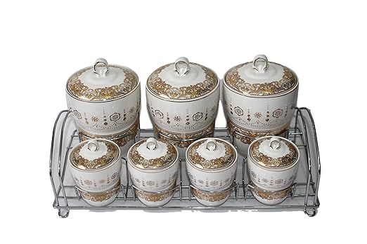 Almina Gewürzdosen Set Baharat takimi 8 Teiliges Gewürzdosen Set AL-3376