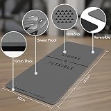 Karma Fitness Large Exercise Mat Extra Wide 183x80x10mm TPE with Carry Bag view 2