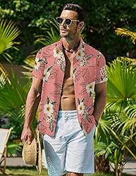 COOFANDY Mens Casual Button Down Shirts Hawaiian